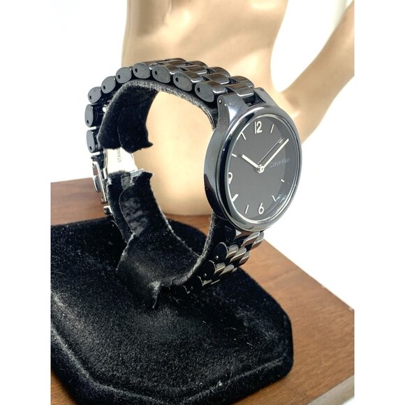 Calvin Klein Women\'s Watch 25200078 Linked Quartz Black Ceramic 32mm main image 12